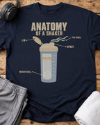 Anatomy Of Shaker T-Shirt — Navy
