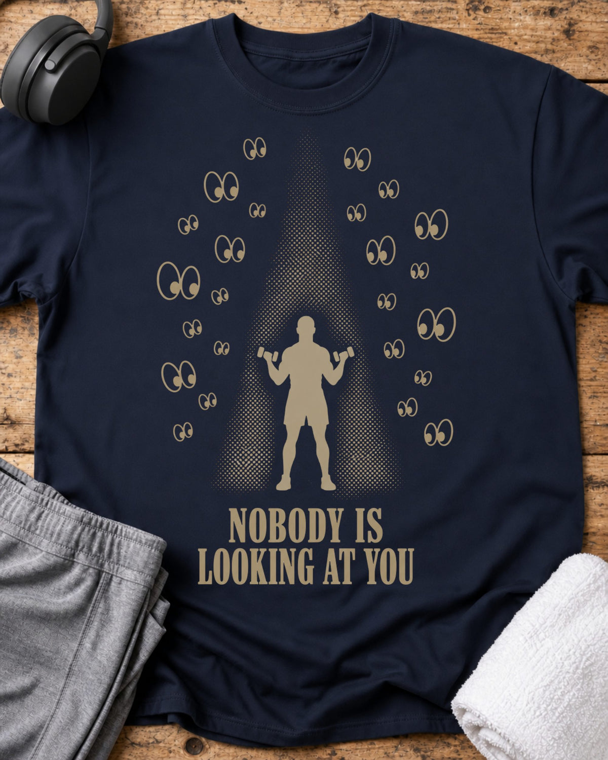 Nobody Is Looking T-Shirt — Navy