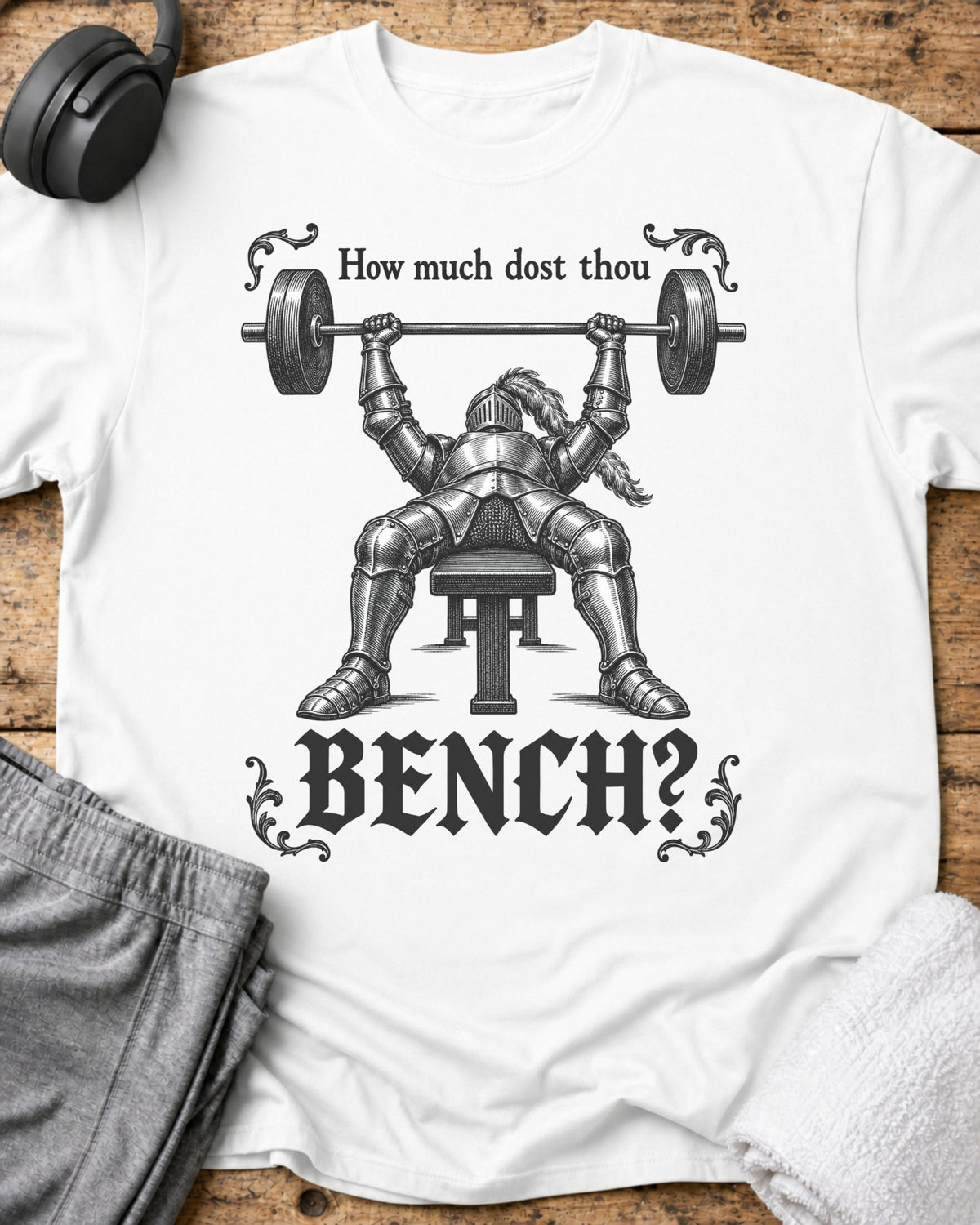 How Much Bench T-Shirt — White
