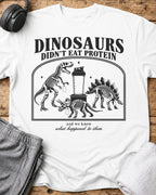 Dinosaurs Protein T-Shirt — White