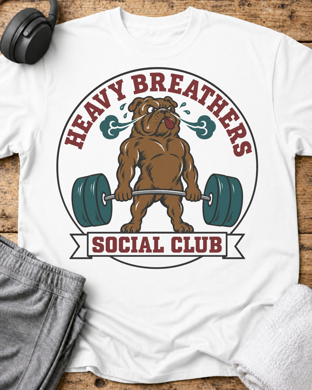 Heavy Breathers Social T-Shirt — White