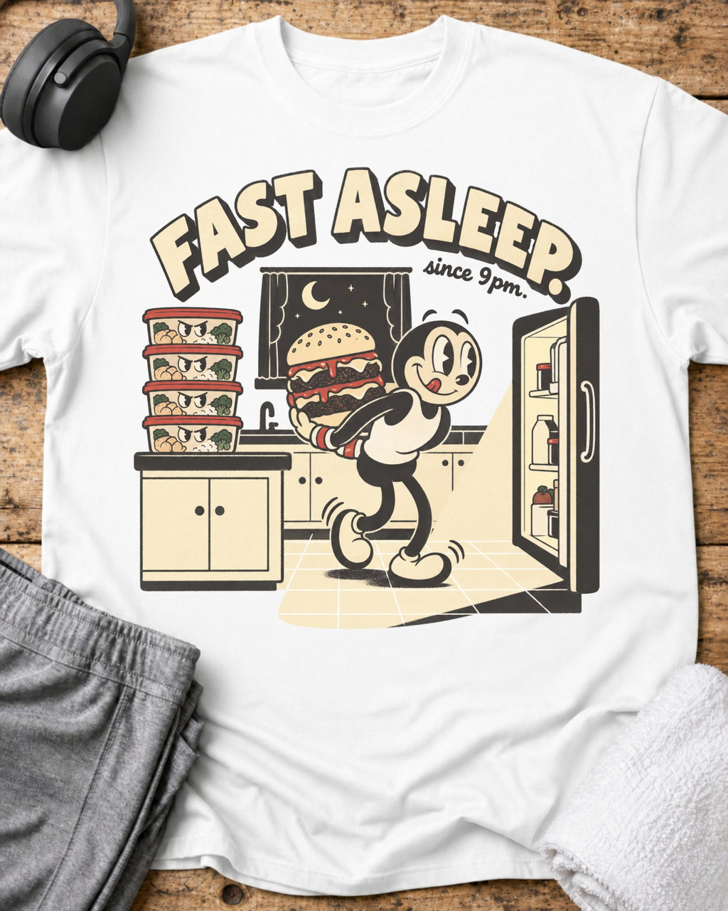 Fast Asleep T-Shirt — White