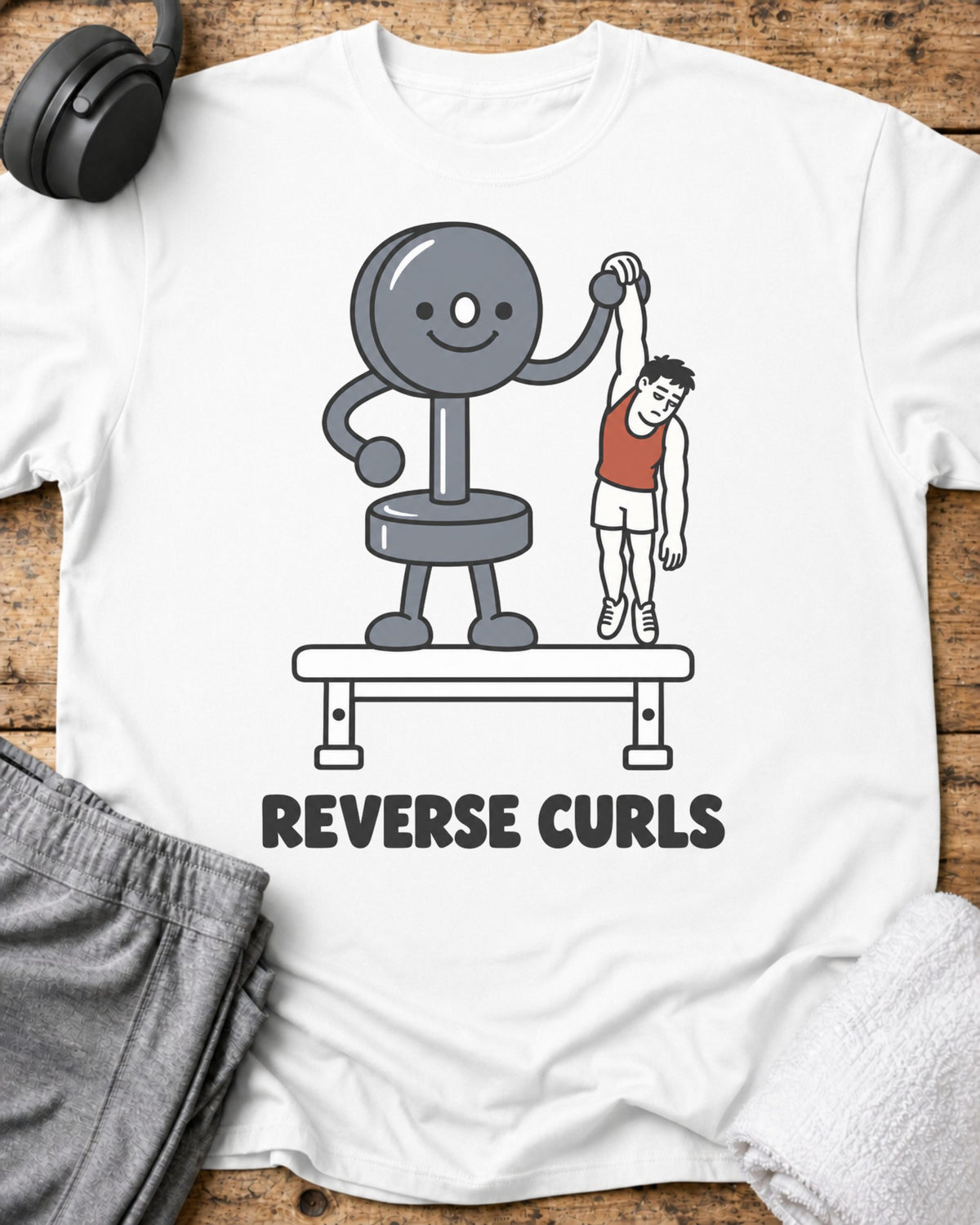 Reverse Curls T-Shirt — White