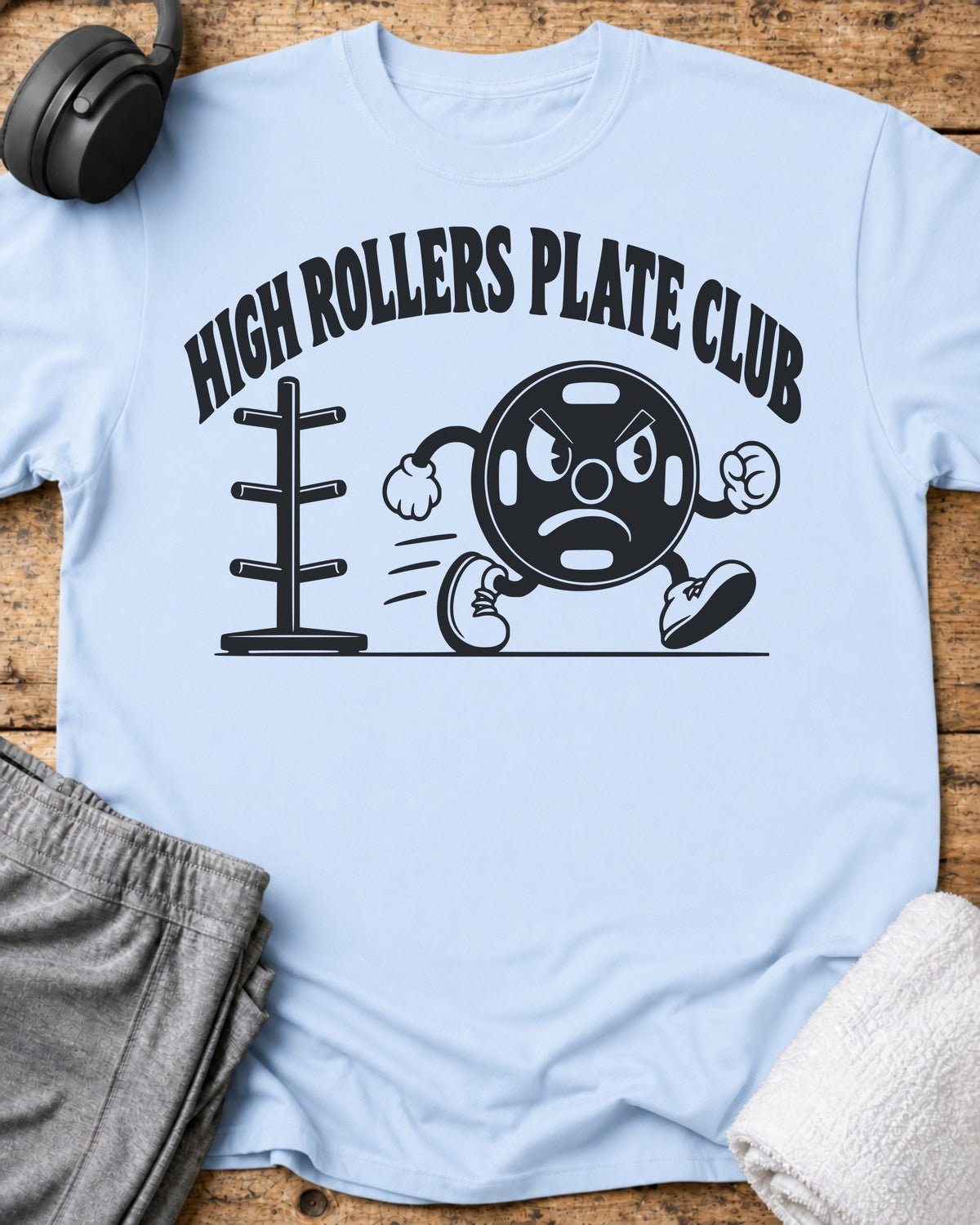 High Rollers T-Shirt — Light Blue
