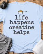 Life Happens T-Shirt — Light Blue