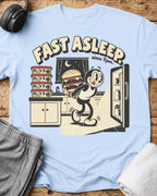 Fast Asleep T-Shirt — Light Blue