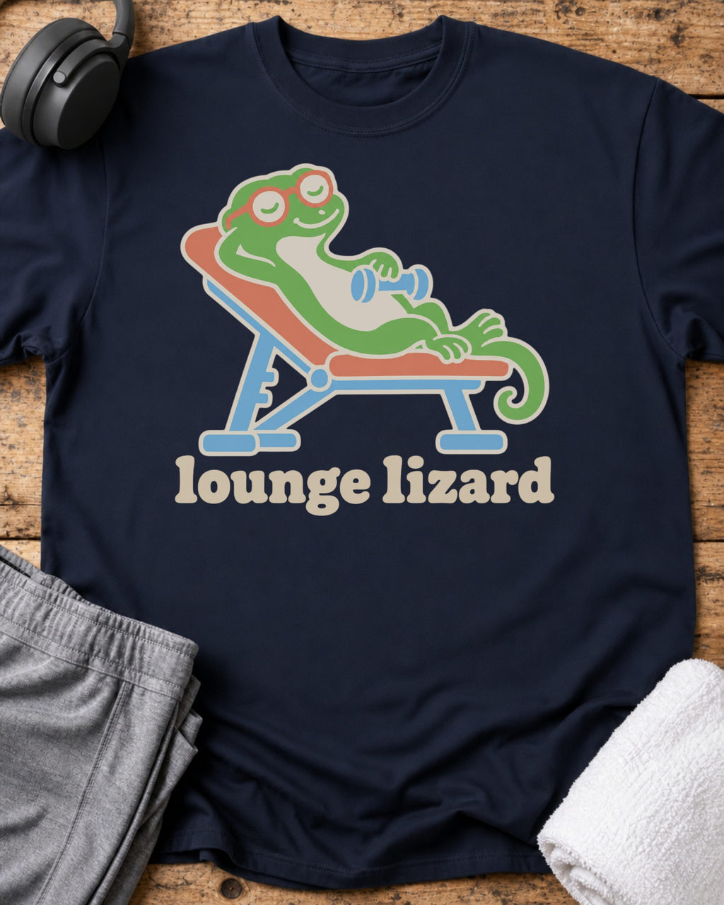 Lounge Lizard T-Shirt — Navy