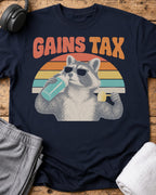 Gains Tax T-Shirt — Navy