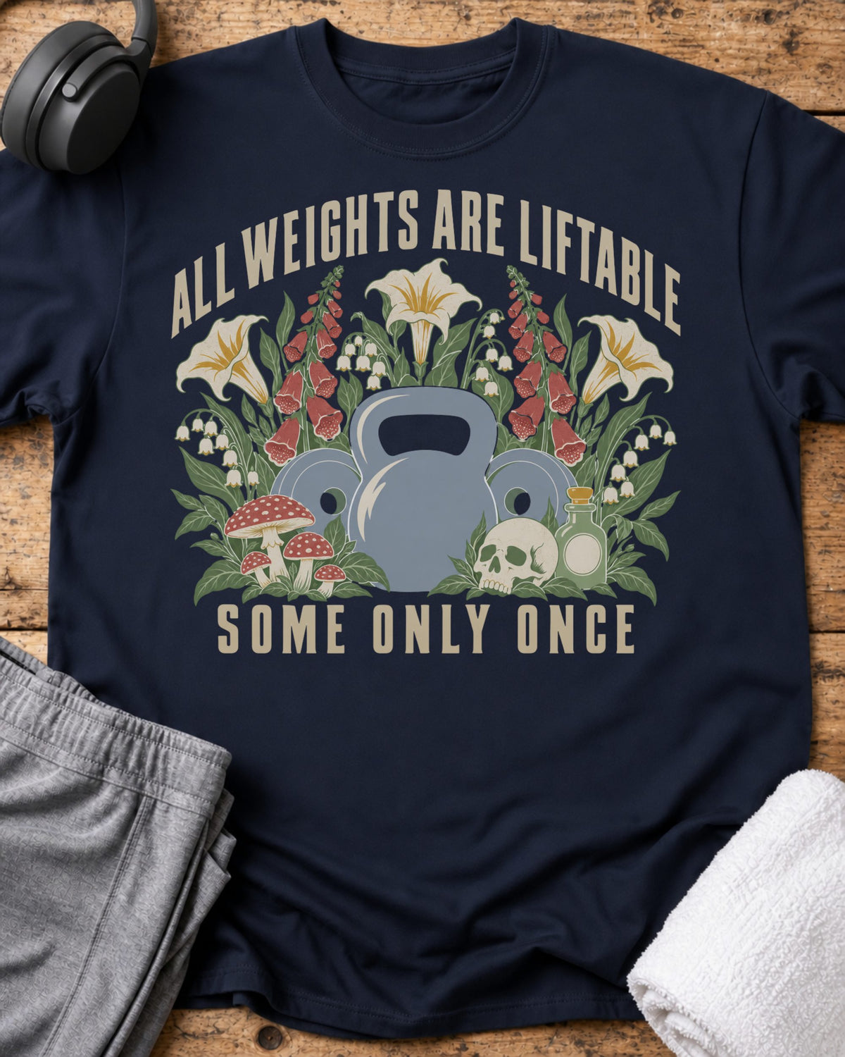 All Weights Liftable T-Shirt — Navy
