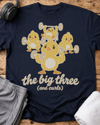Big Three Curls T-Shirt — Navy