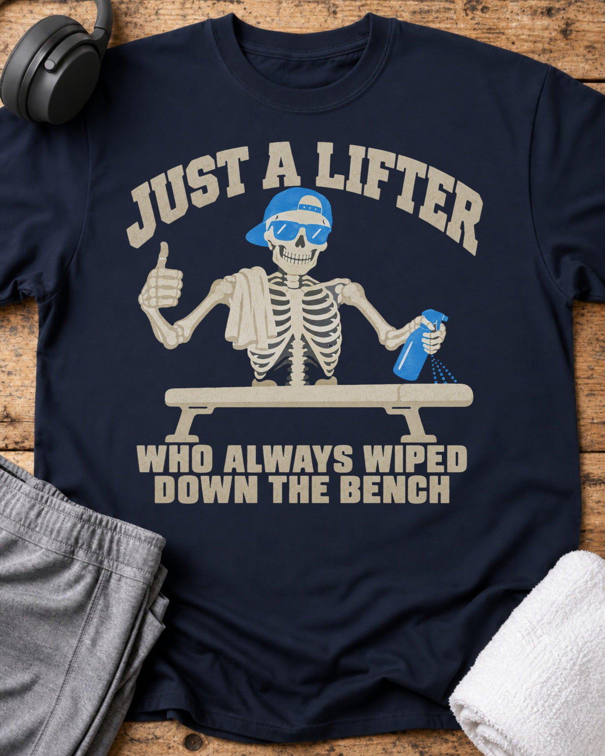 Just A Lifter T-Shirt — Navy