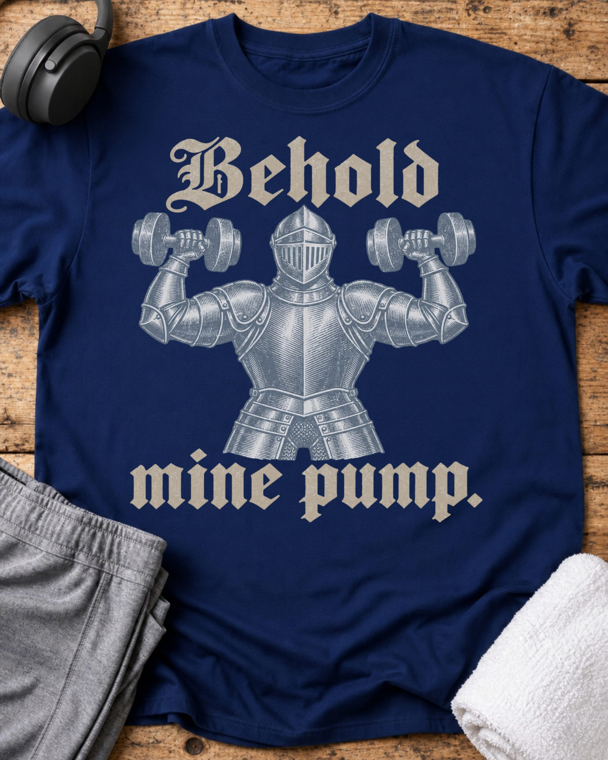 Behold Mine Pump T-Shirt — Royal