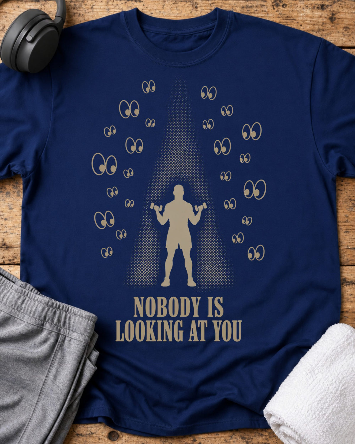 Nobody Is Looking T-Shirt — Royal