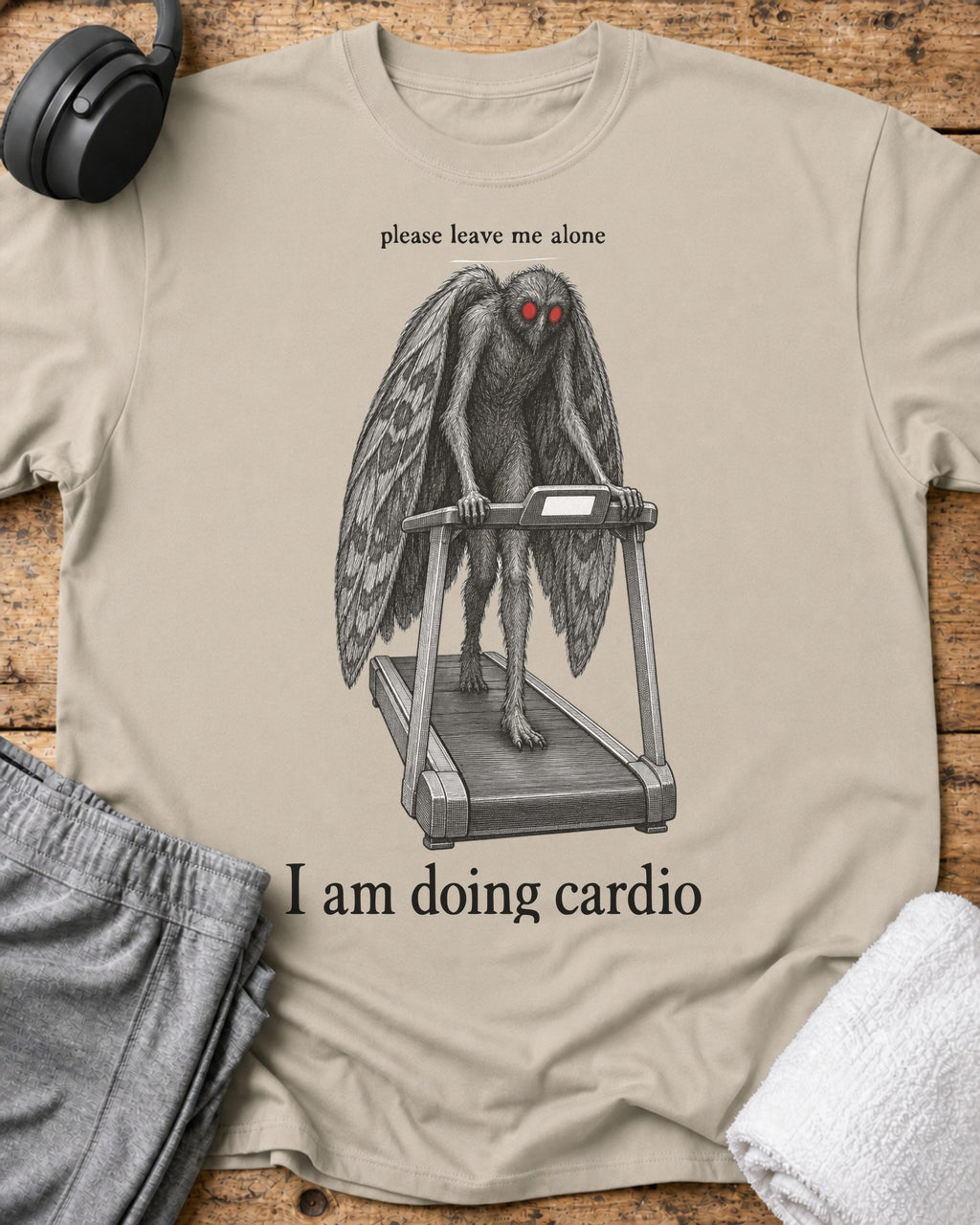 Please Leave Me T-Shirt — Sand