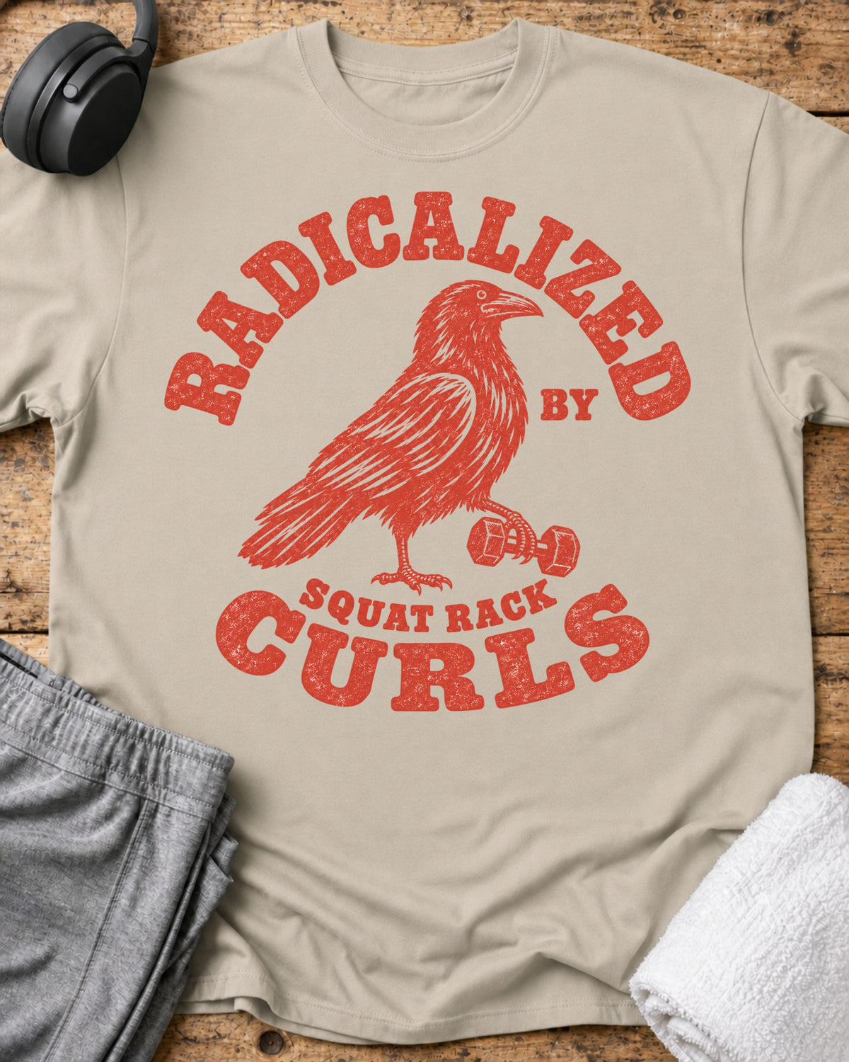 Radicalized By Curls T-Shirt — Sand