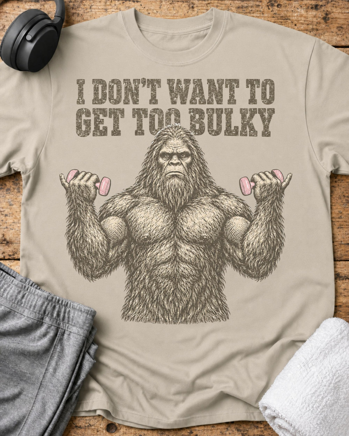 Don't Get Bulky T-Shirt — Sand