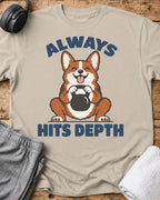 Always Hits Depth T-Shirt — Sand
