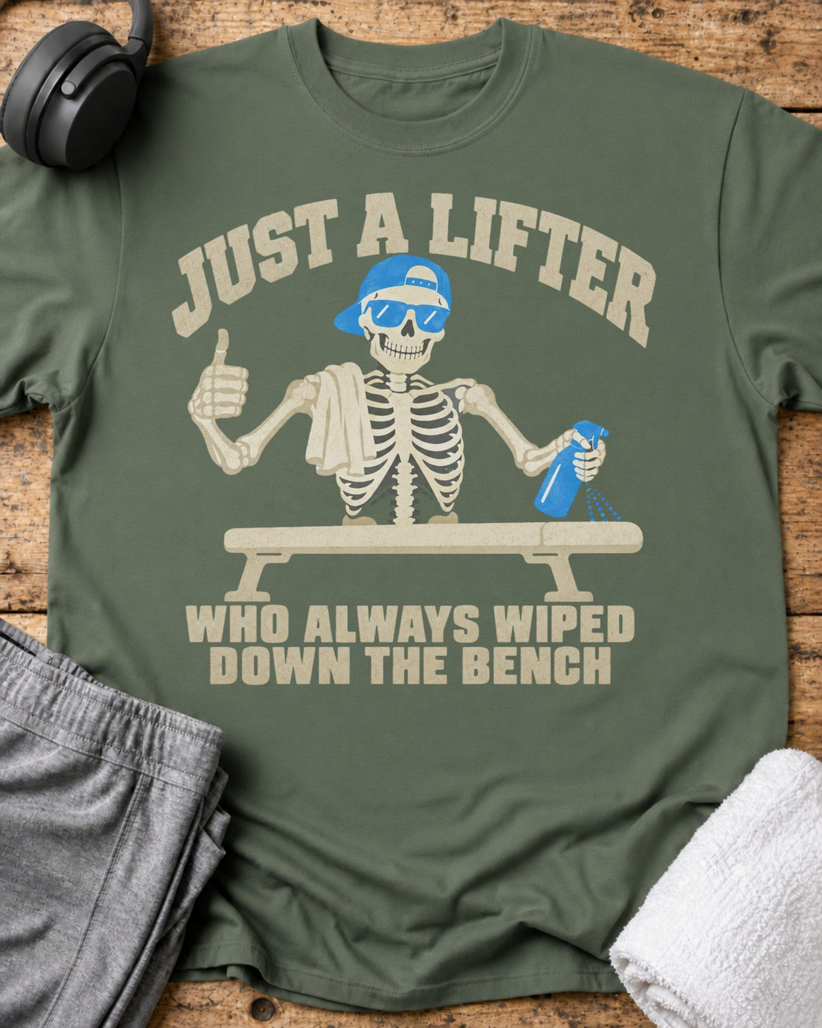 Just A Lifter T-Shirt — Military Green