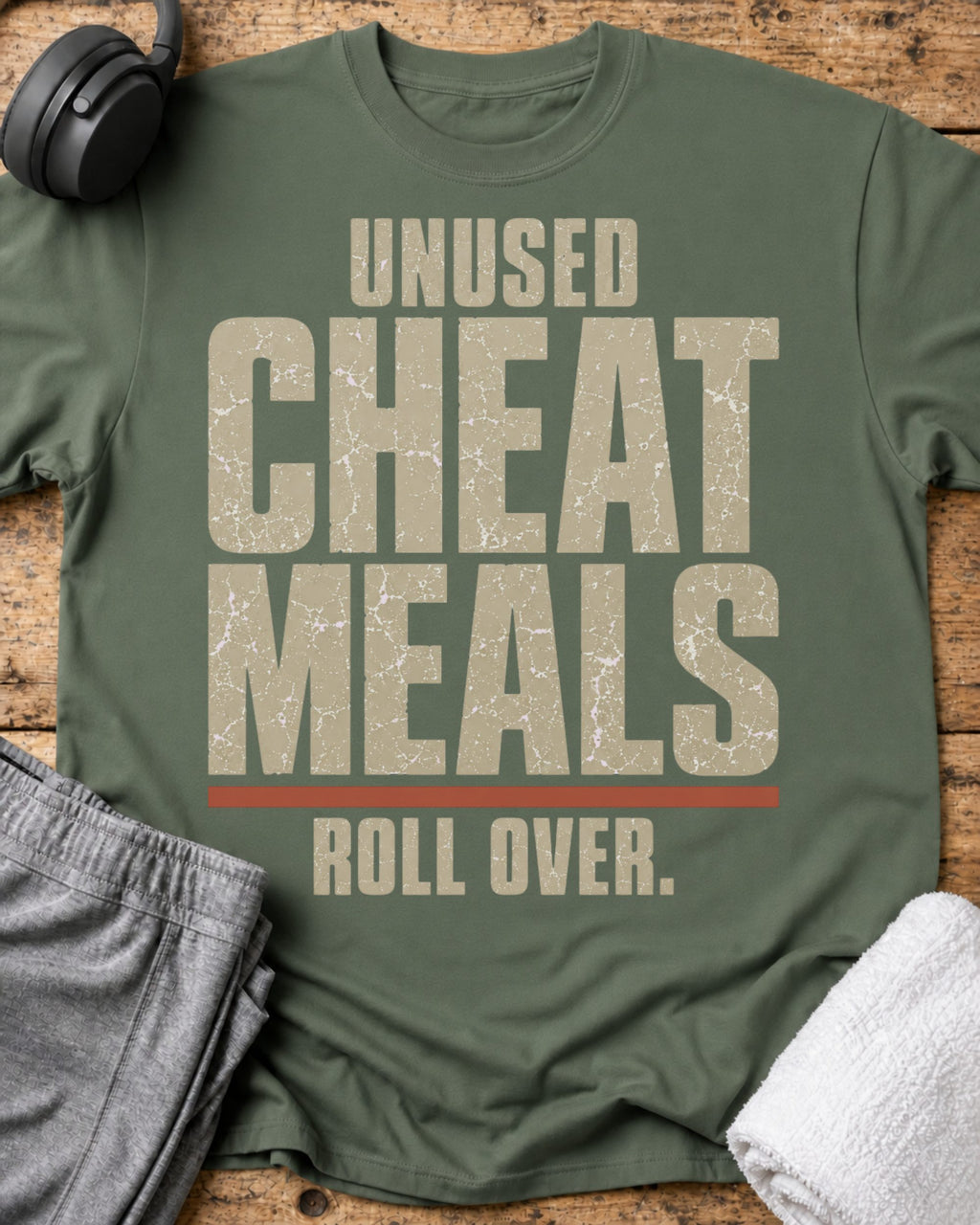 Unused Cheat Meals T-Shirt — Military Green