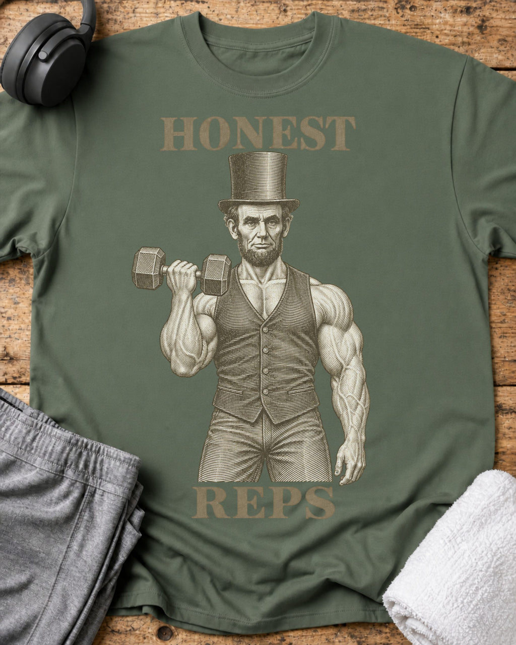 Honest Reps T-Shirt — Military Green