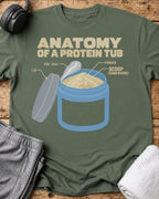 Anatomy Protein Tub T-Shirt — Military Green