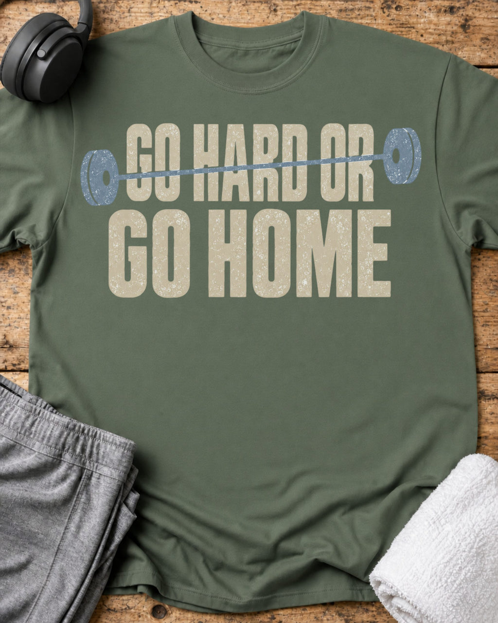 Go Home T-Shirt — Military Green