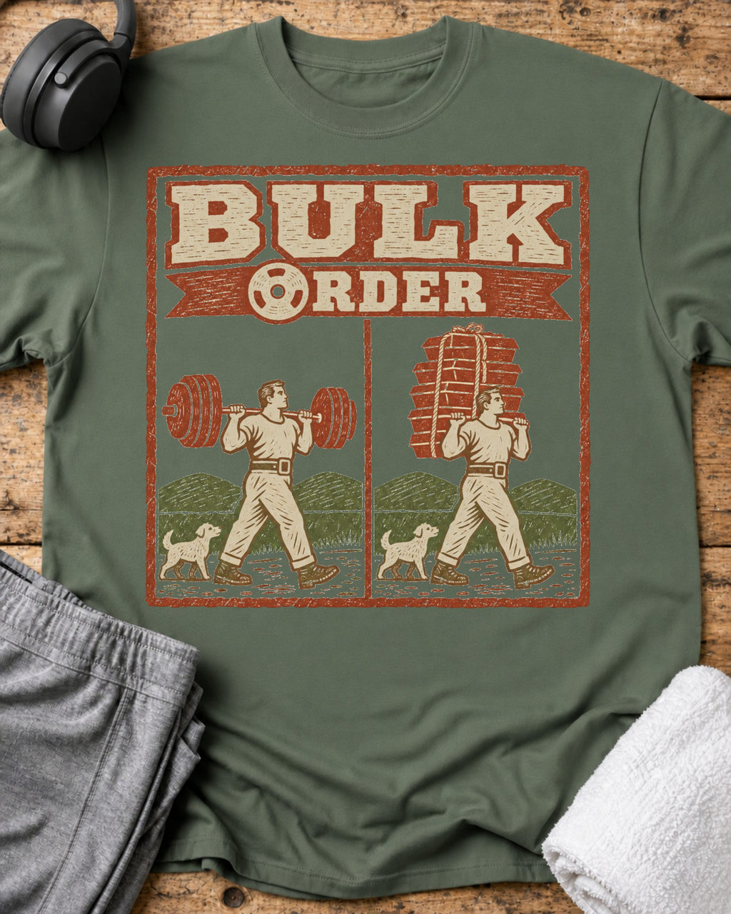 Bulk Order T-Shirt — Military Green