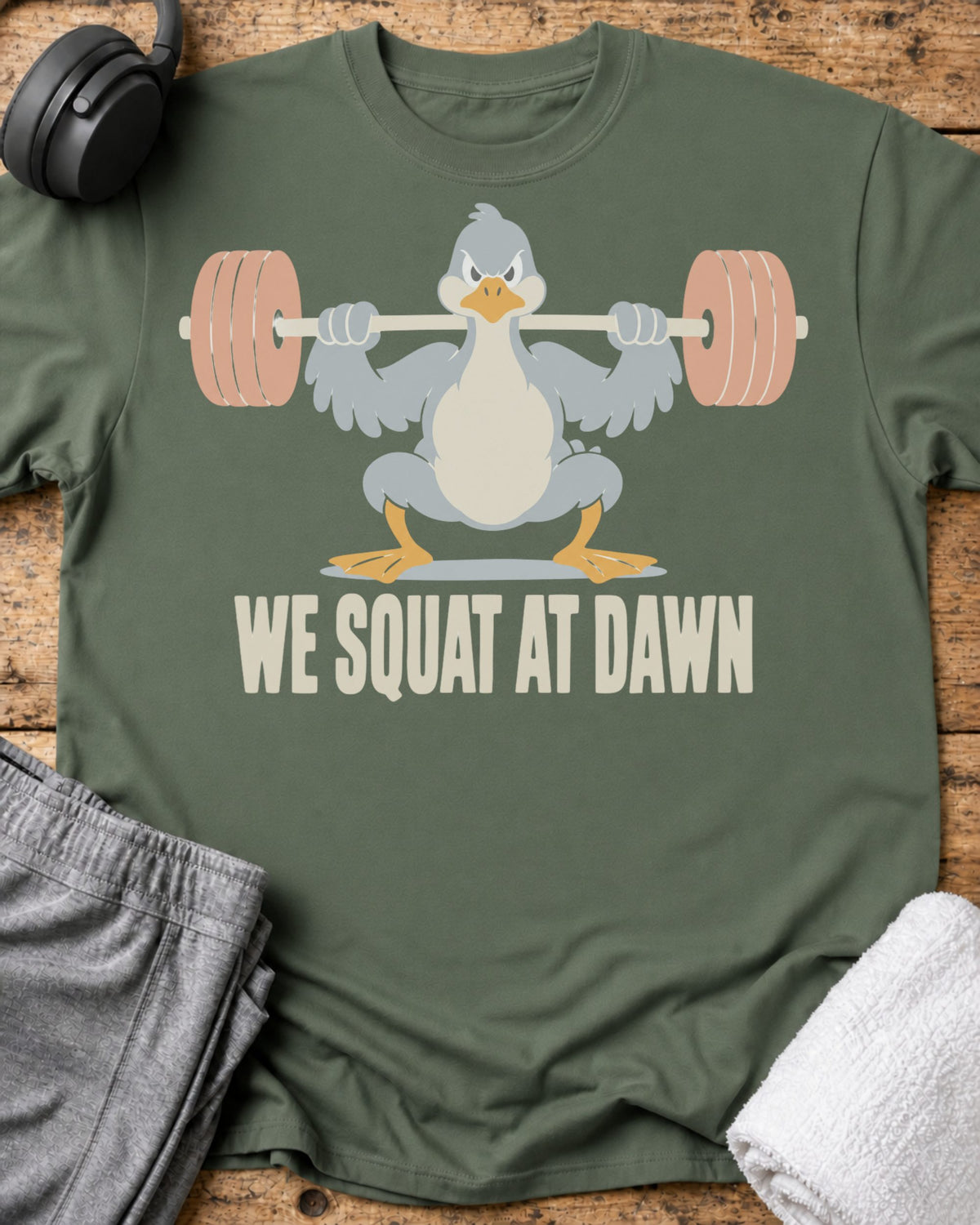 We Squat T-Shirt — Military Green