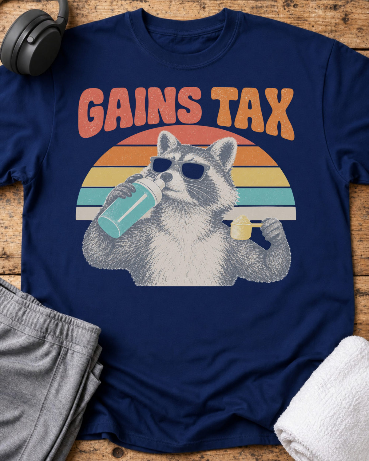 Gains Tax T-Shirt — Royal