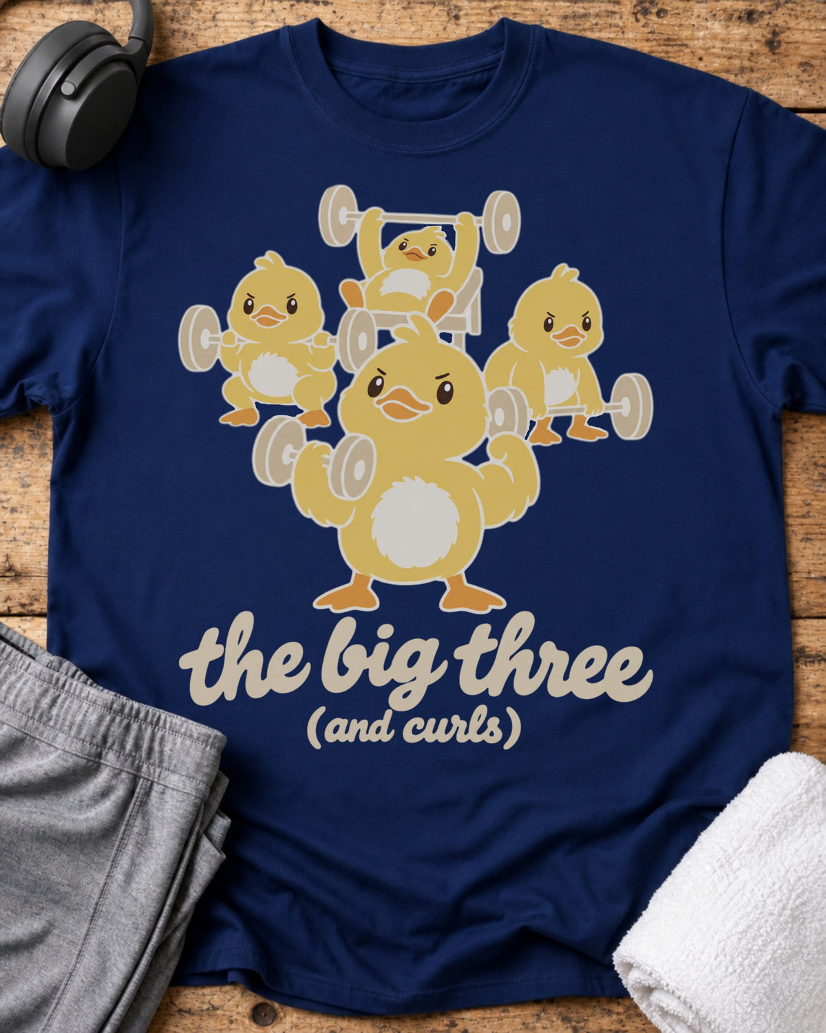 Big Three Curls T-Shirt — Royal