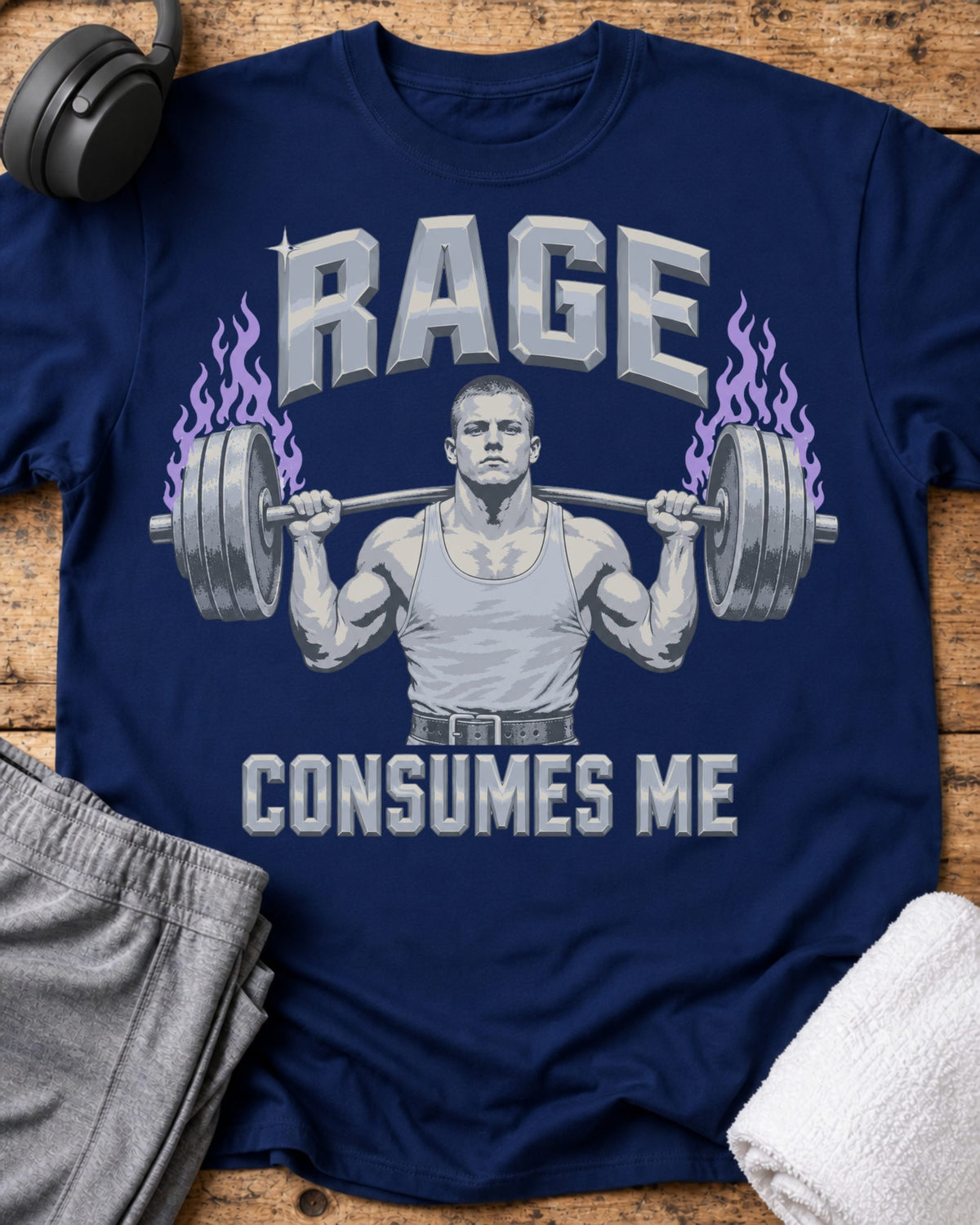 Rage Consumes Me T-Shirt — Royal