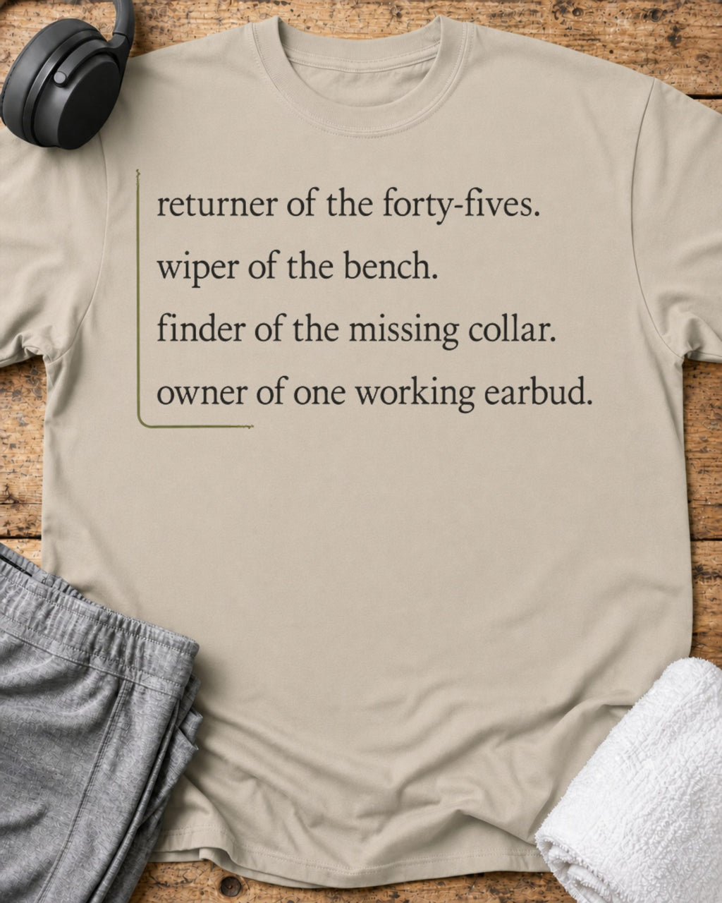Returner Of Plates T-Shirt — Sand
