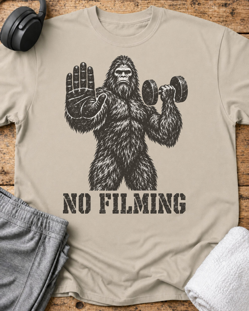 No Filming T-Shirt — Sand