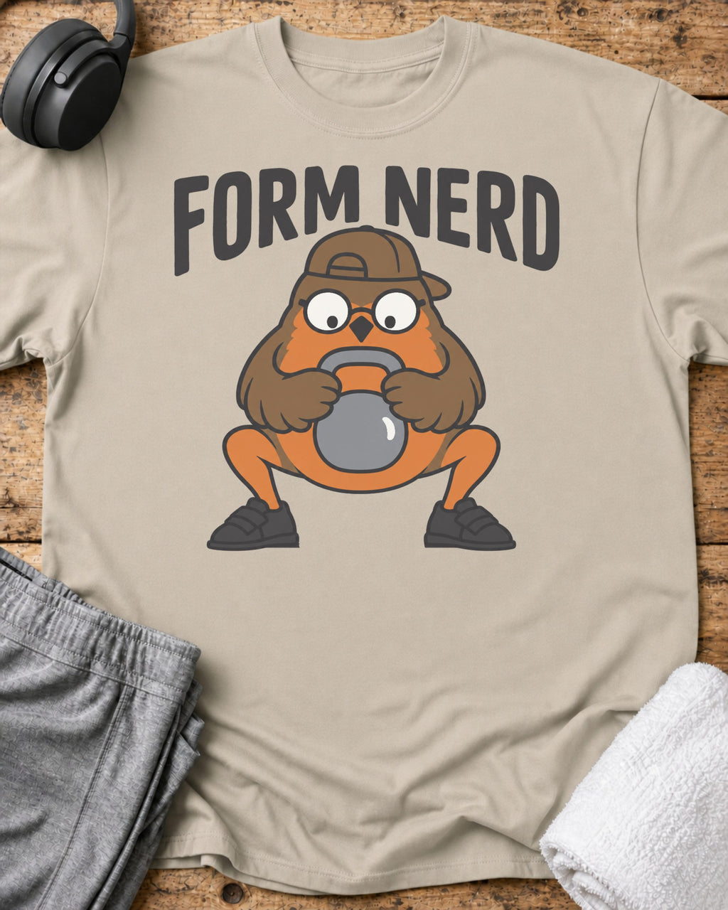 Form Nerd T-Shirt — Sand