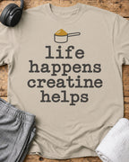 Life Happens T-Shirt — Sand