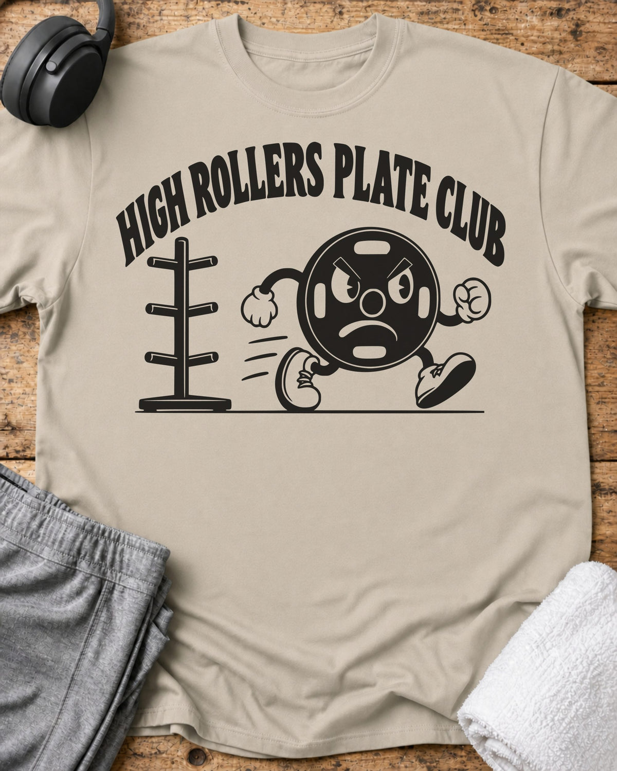 High Rollers T-Shirt — Sand