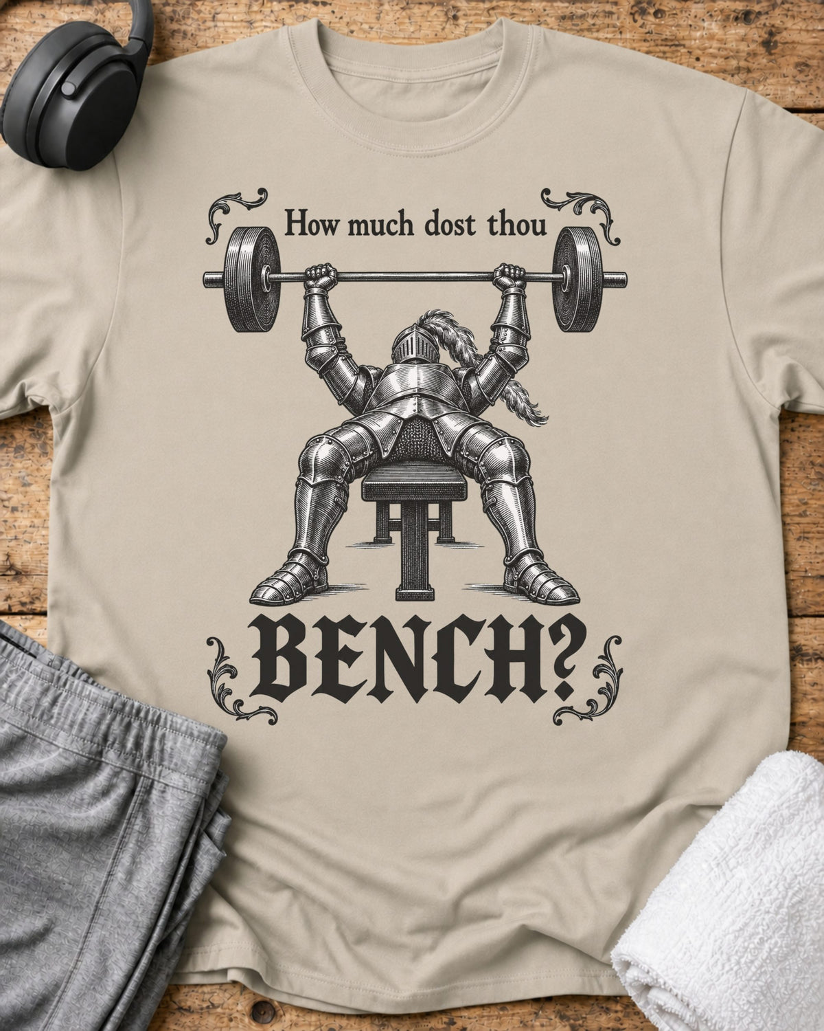 How Much Bench T-Shirt — Sand