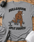 Bullgarian Split Squats T-Shirt — Sport Grey