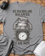 Macros Are Balanced T-Shirt — Sport Grey