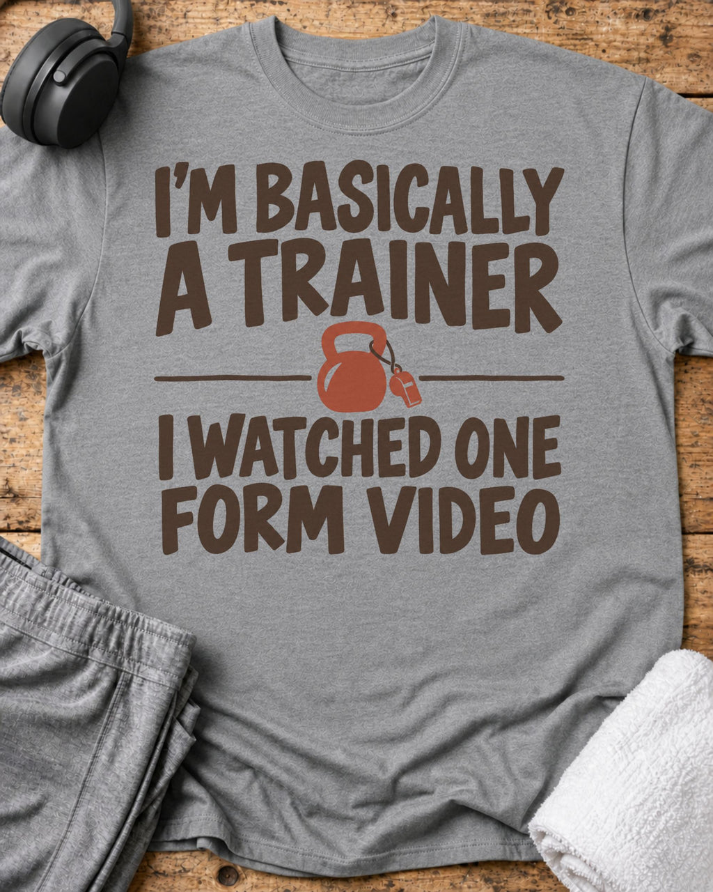 I'm Basically T-Shirt — Sport Grey