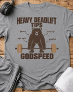 Heavy Deadlift Tips T-Shirt — Sport Grey