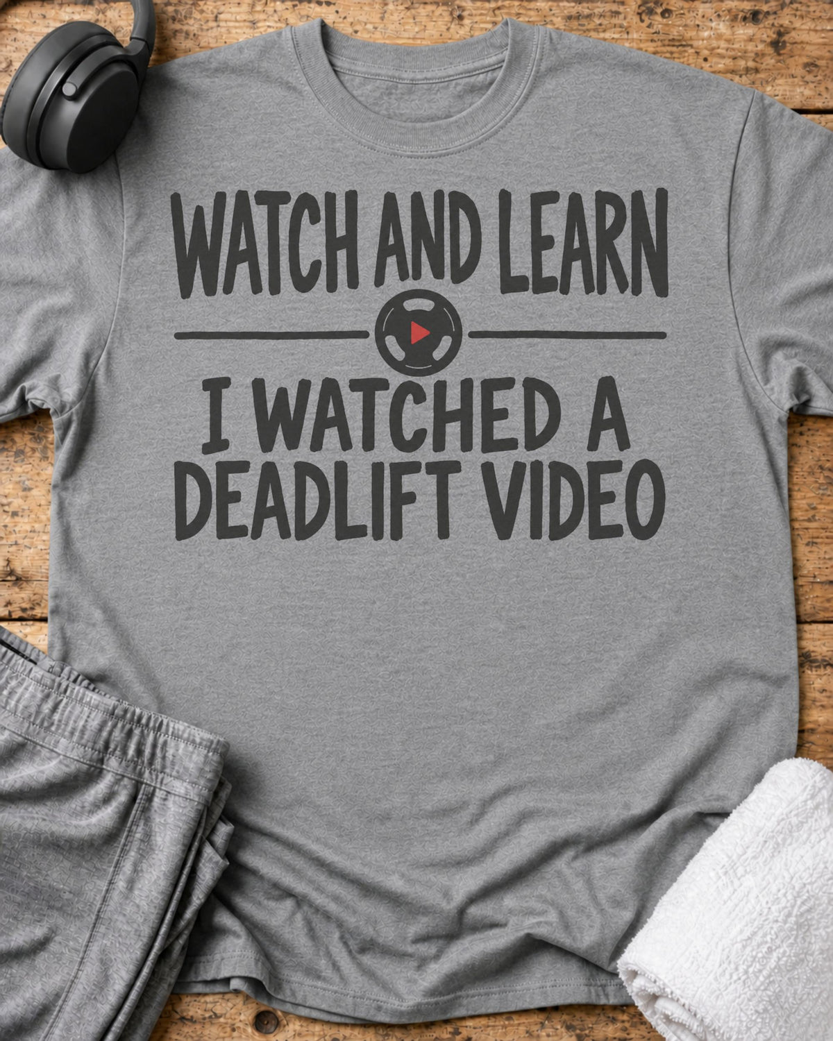 Watch And Learn T-Shirt — Sport Grey