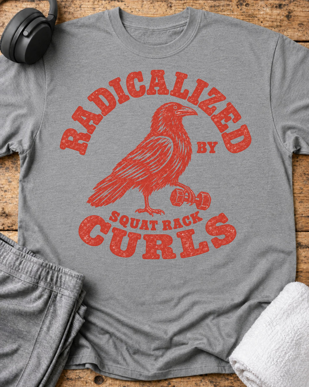Radicalized By Curls T-Shirt — Sport Grey