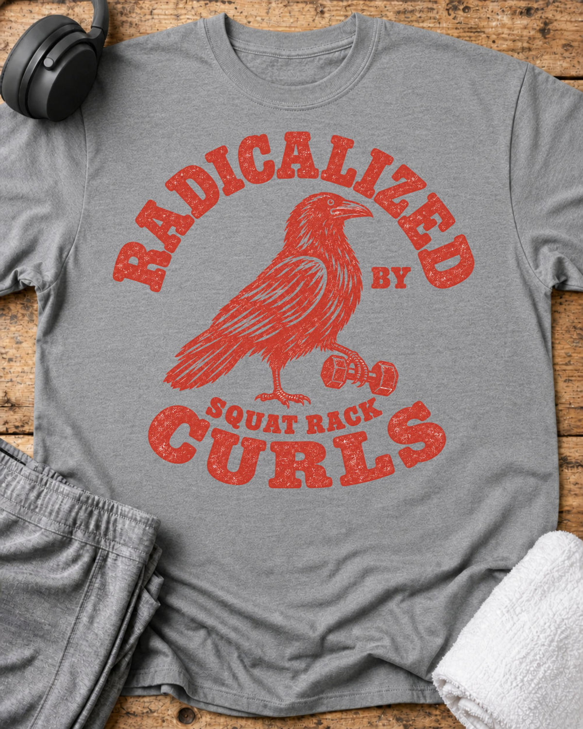 Radicalized By Curls T-Shirt — Sport Grey