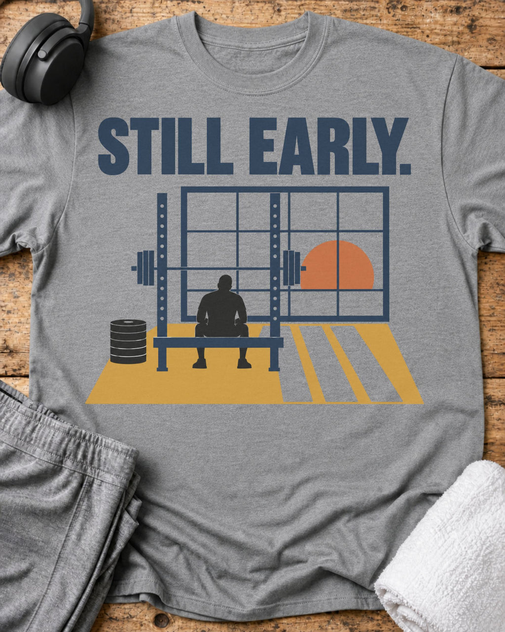Still Early T-Shirt — Sport Grey
