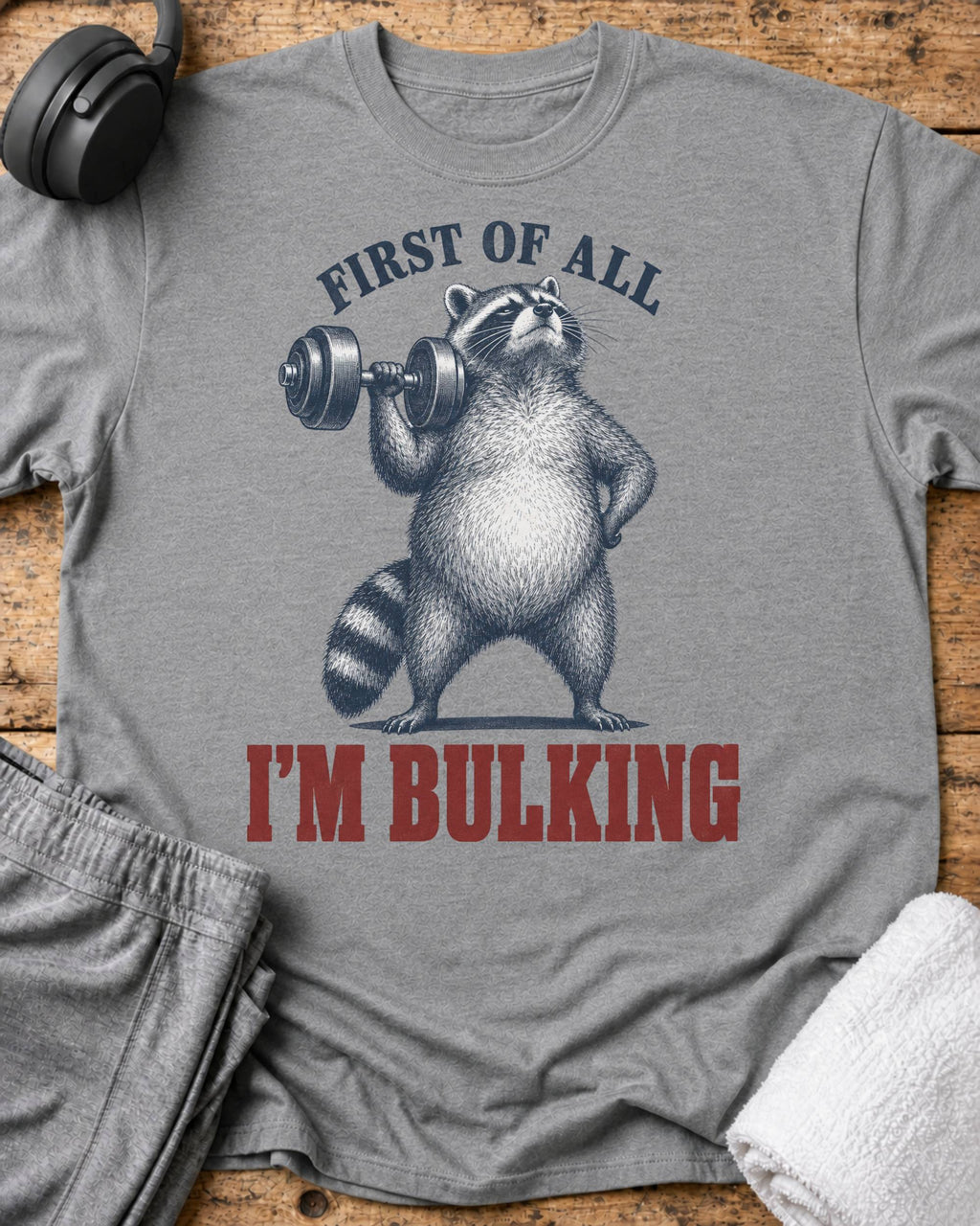 First Of All T-Shirt — Sport Grey