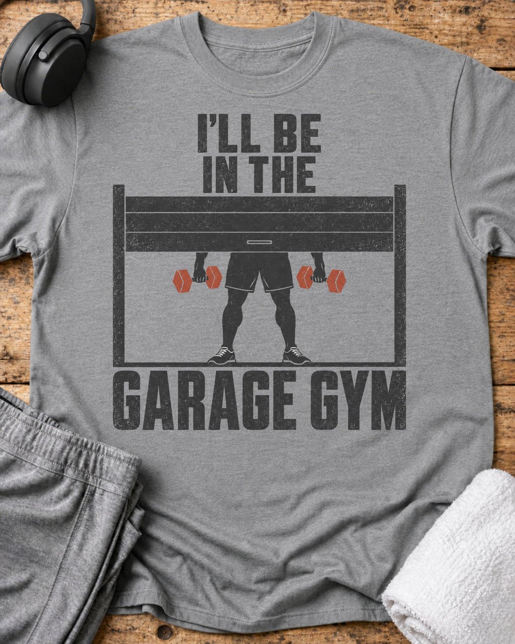 I'll Garage Gym T-Shirt — Sport Grey