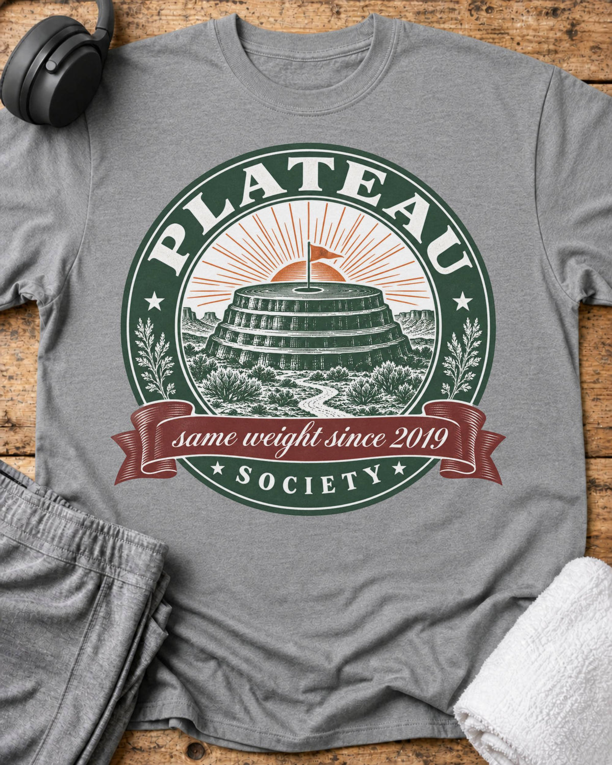 Plateau Society T-Shirt — Sport Grey