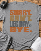 Sorry Can't T-Shirt — Sport Grey