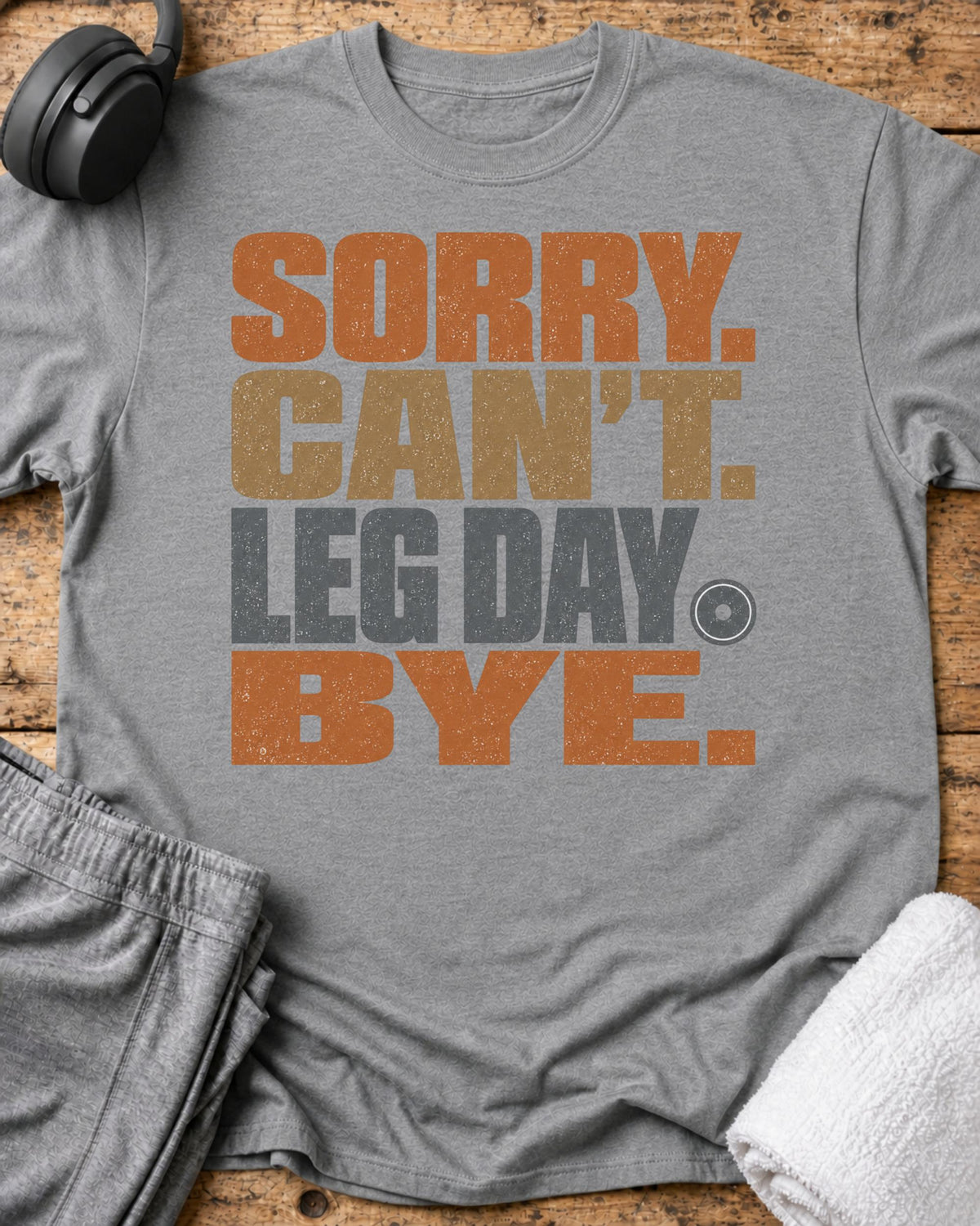 Sorry Can't T-Shirt — Sport Grey
